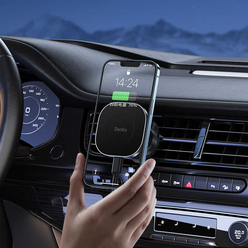 Benks CZ02 Pro Wireless Şarjlı Araç Telefon Tutucu - 6