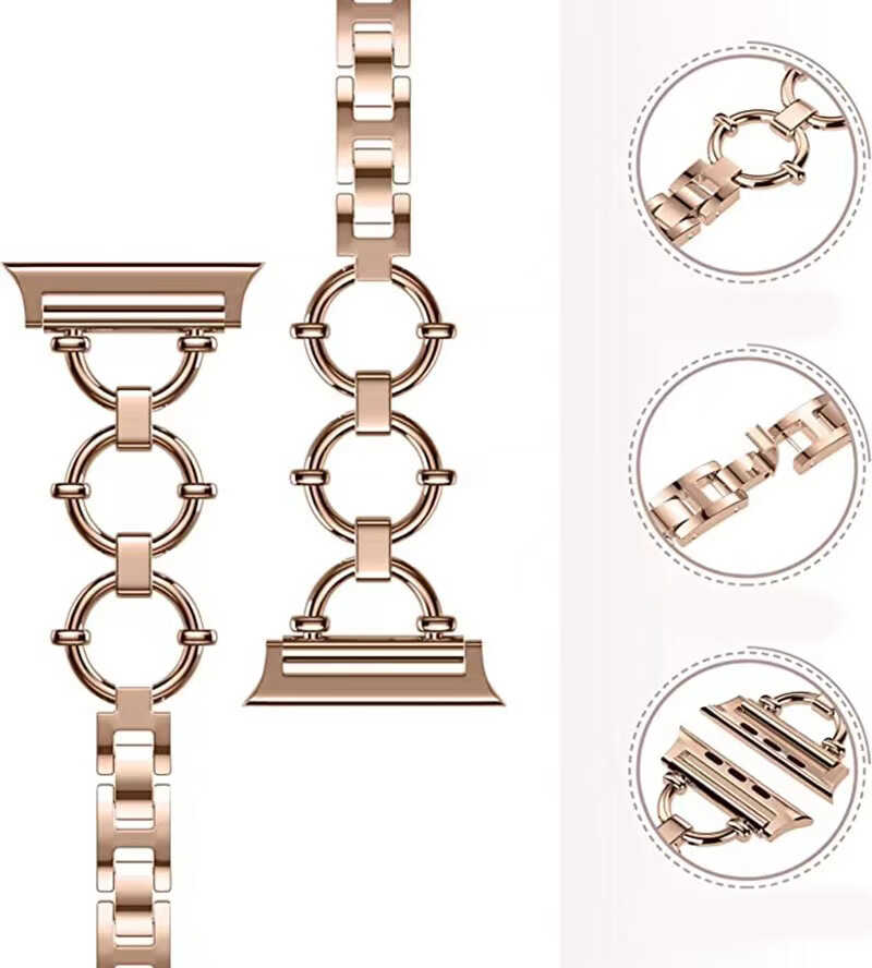 ​​​Apple Watch 38mm Uyumlu KRD-56 Metal Kordon - 13