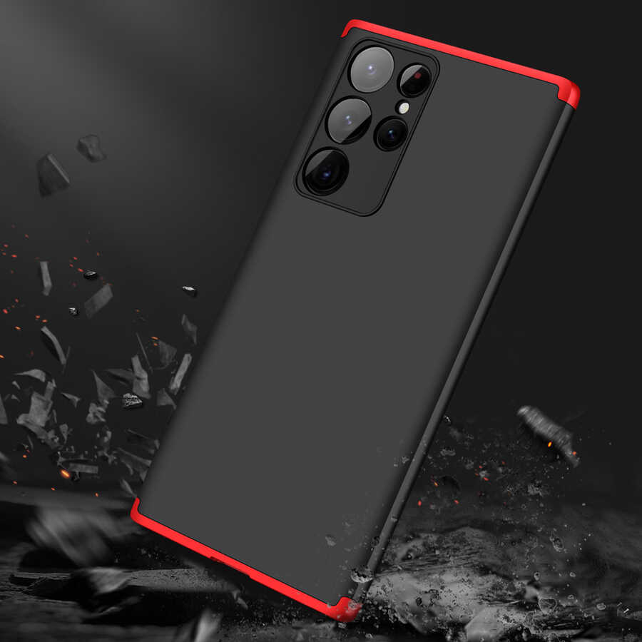 Samsung Galaxy S22 Ultra Uyumlu Kılıf Zore Ays Kapak - 13