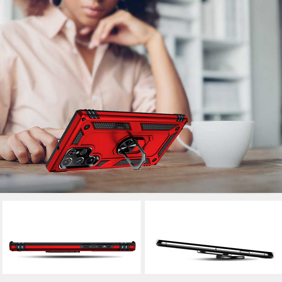 Samsung Galaxy S22 Ultra Uyumlu Kılıf Zore Vega Kapak - 2