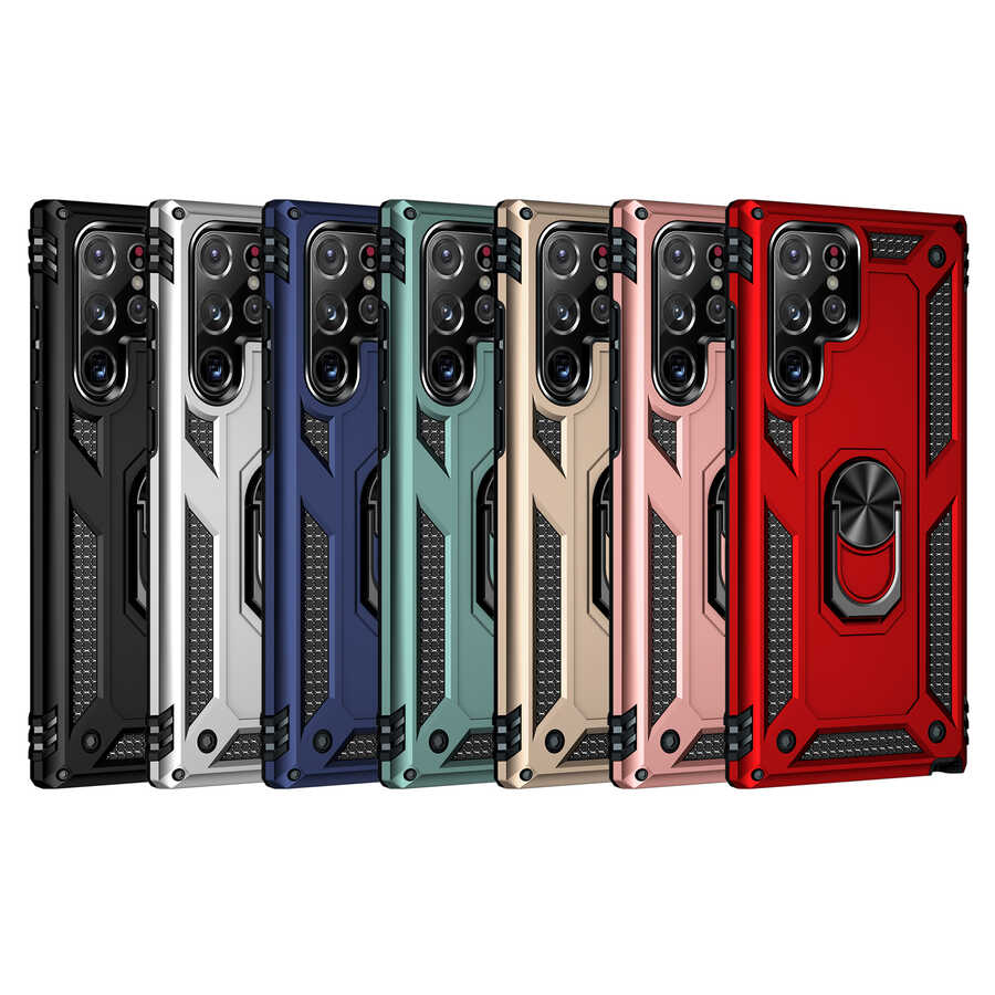 Samsung Galaxy S22 Ultra Uyumlu Kılıf Zore Vega Kapak - 3