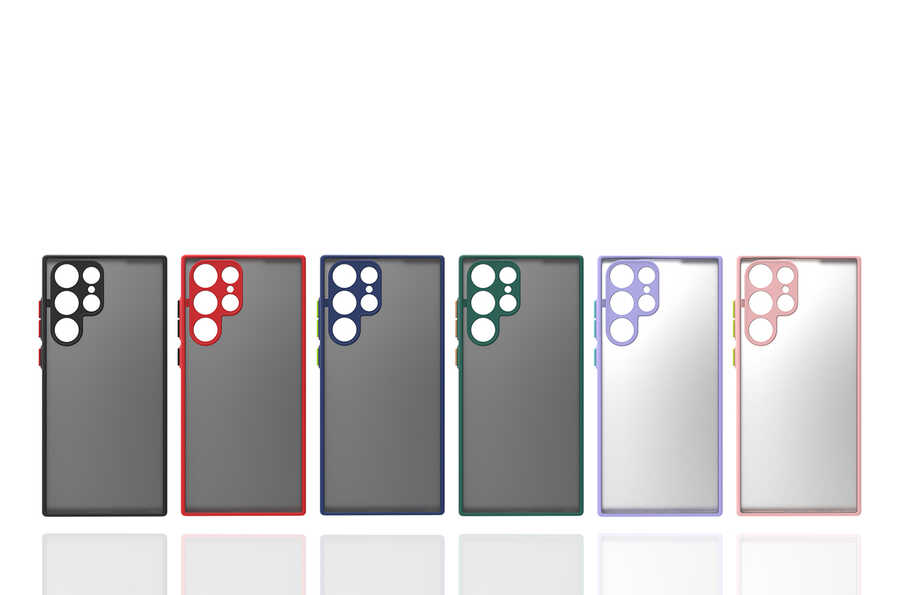 Samsung Galaxy S22 Ultra Uyumlu Kılıf Zore Hux Kapak - 1