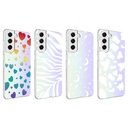Samsung Galaxy S21 FE Uyumlu Kılıf Zore M-Blue Desenli Kapak - 1