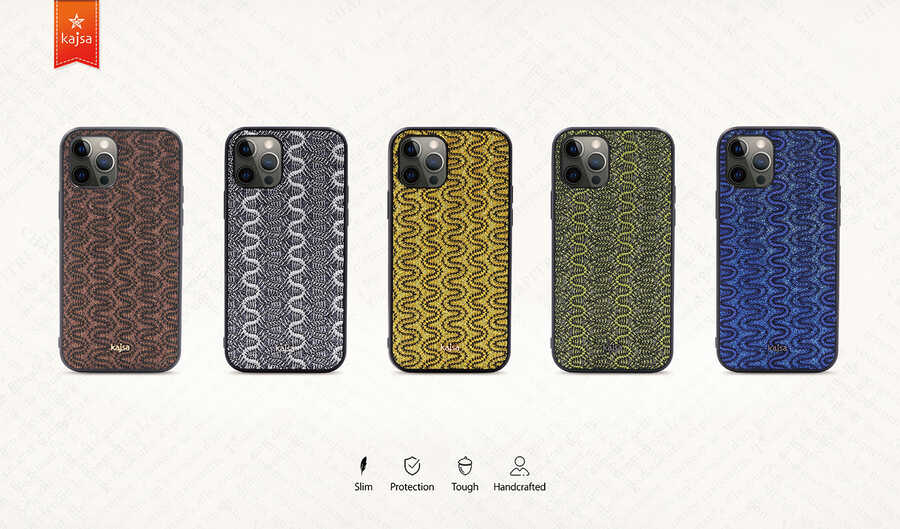 Apple iPhone 12 Pro Max Uyumlu Kılıf Kajsa Glamorous Serisi Waterfall Pattern Kapak - 3