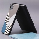 Apple iPhone 12 Pro Max Uyumlu Kılıf Kajsa Glamorous Serisi Zebra Combo Kapak - 4