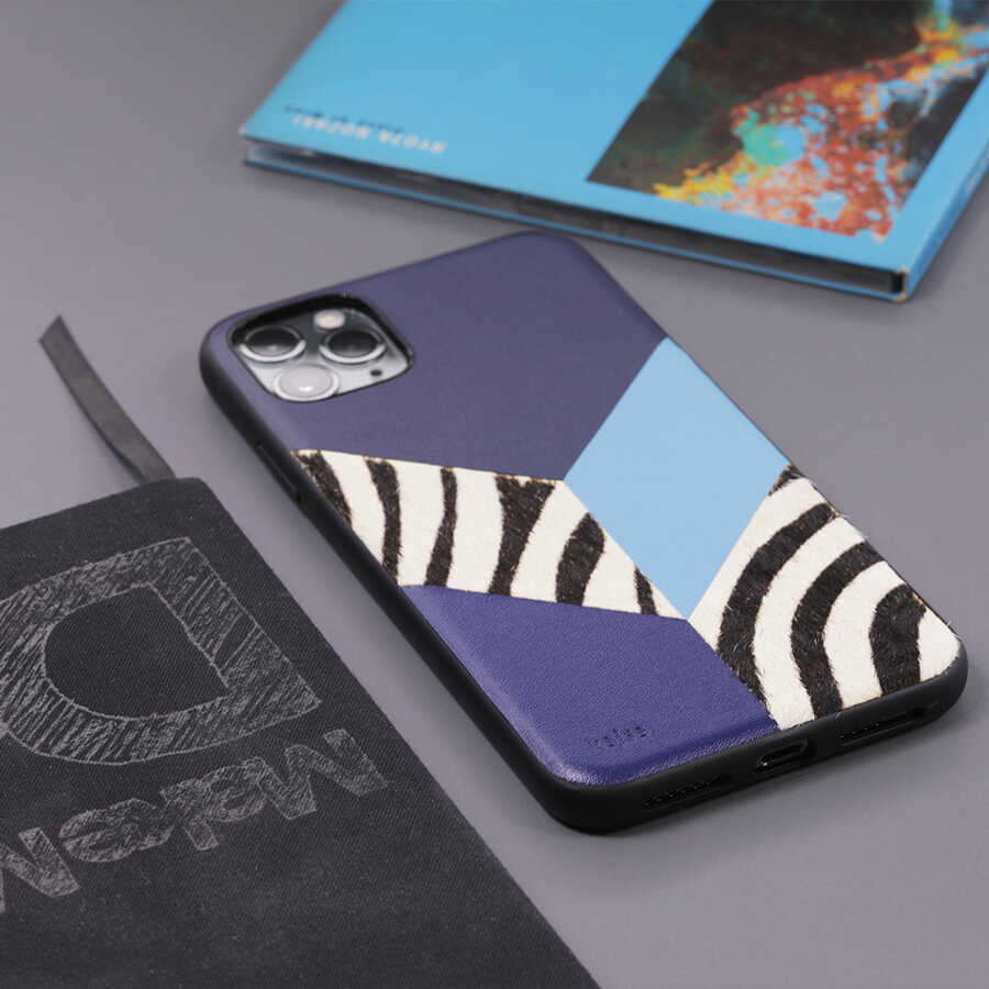 Apple iPhone 12 Pro Max Uyumlu Kılıf Kajsa Glamorous Serisi Zebra Combo Kapak - 6