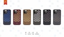 Apple iPhone 12 Uyumlu Kılıf Kajsa Preppie Serisi Spotlight Woven Kapak - 2