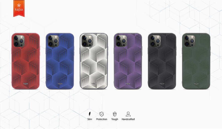 Apple iPhone 12 Pro Max Uyumlu Kılıf Kajsa Splendid Serisi 3D Cube Kapak - 2