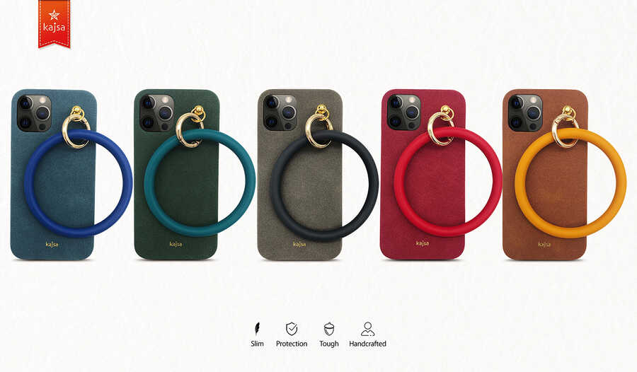 Apple iPhone 12 Pro Uyumlu Kılıf Kajsa Splendid Serisi Morandi Ring Kapak - 3
