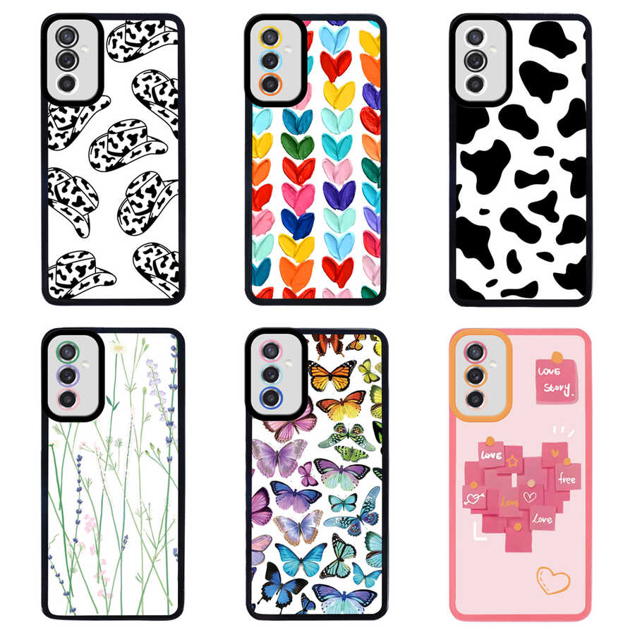 Samsung Galaxy M52 Uyumlu Kılıf Zore M-Fit Desenli Kapak - 1