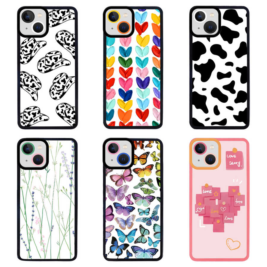 Apple iPhone 13 Uyumlu Kılıf Zore M-Fit Desenli Kapak - 1