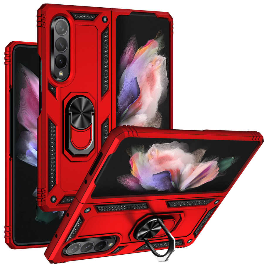 Samsung Galaxy Z Fold 3 Uyumlu Kılıf Zore Vega Kapak - 4