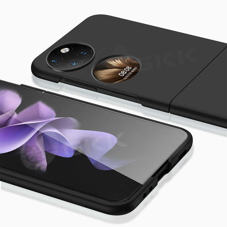 Huawei P50 Pocket Uyumlu Kılıf Zore Sert Kıpta Kapak - 8