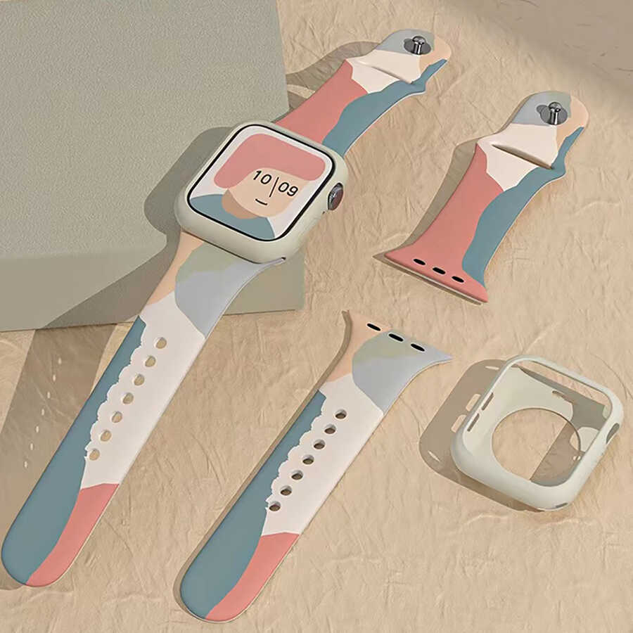 Apple Watch 38mm Uyumlu KRD-62 Silikon Kordon - 6