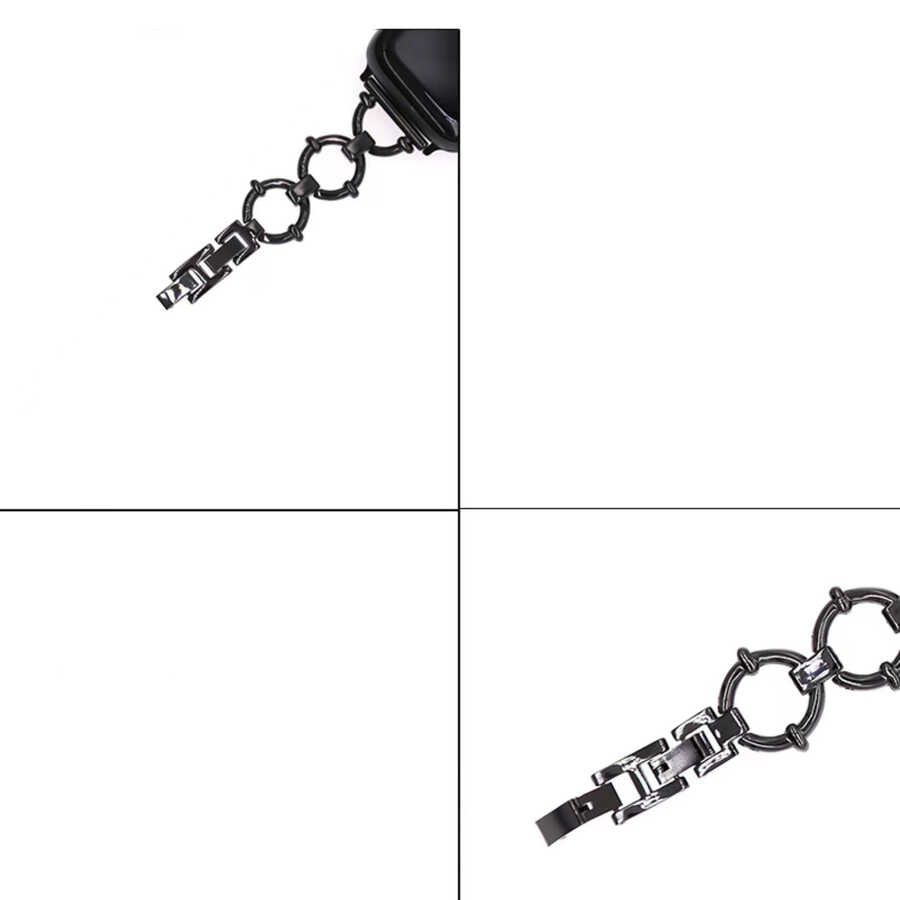 ​​​Apple Watch 7 41mm Uyumlu KRD-56 Metal Kordon - 12