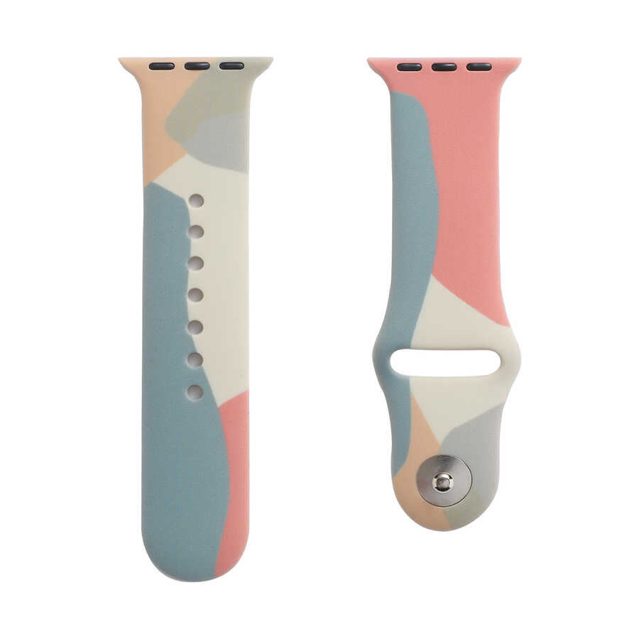 Apple Watch 42mm Uyumlu KRD-62 Silikon Kordon - 5