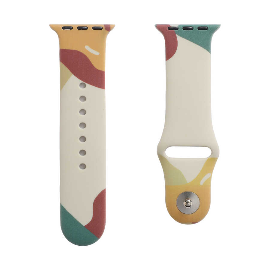 Apple Watch 7 45mm Uyumlu KRD-62 Silikon Kordon - 2