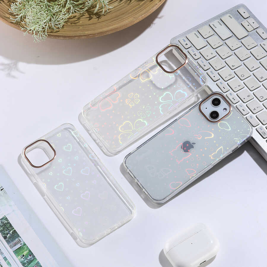 Apple iPhone 13 Uyumlu Kılıf Zore Sidney Desenli Sert Kapak - 1