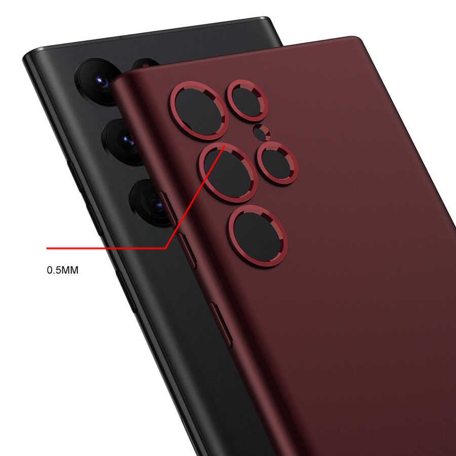 Samsung Galaxy S22 Ultra Uyumlu Kılıf Zore Silikon Kıpta Kapak - 4