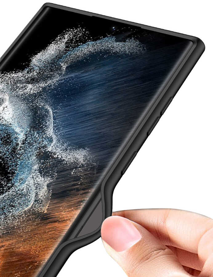Samsung Galaxy S22 Ultra Uyumlu Kılıf Zore Silikon Kıpta Kapak - 8
