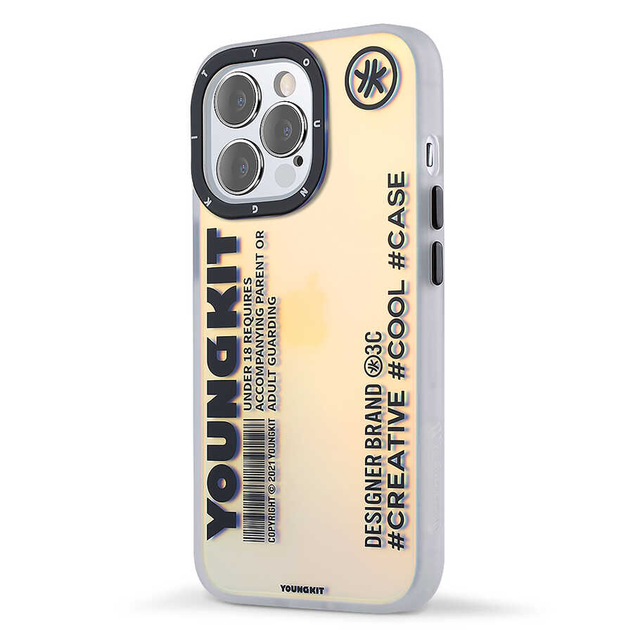 Apple iPhone 13 Pro Uyumlu Kılıf YoungKit Fashion Culture Time Serisi Kapak - 1