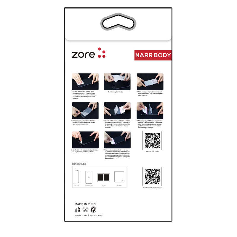 Huawei P50 Pocket Uyumlu Zore Narr Tpu Ön Arka Body Ekran Koruyucu - 1