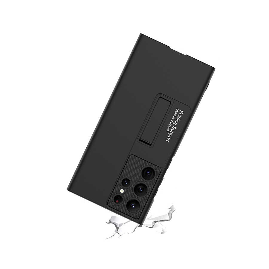 Samsung Galaxy S22 Ultra Uyumlu Kılıf Zore Standlı Ays Kapak - 8