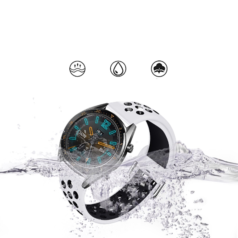 Huawei Watch GT 3 46mm Uyumlu KRD-10 Silikon Kordon - 1