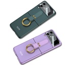 Samsung Galaxy Z Flip 3 Uyumlu Kılıf Zore Flip Ring Kıpta Kapak - 7