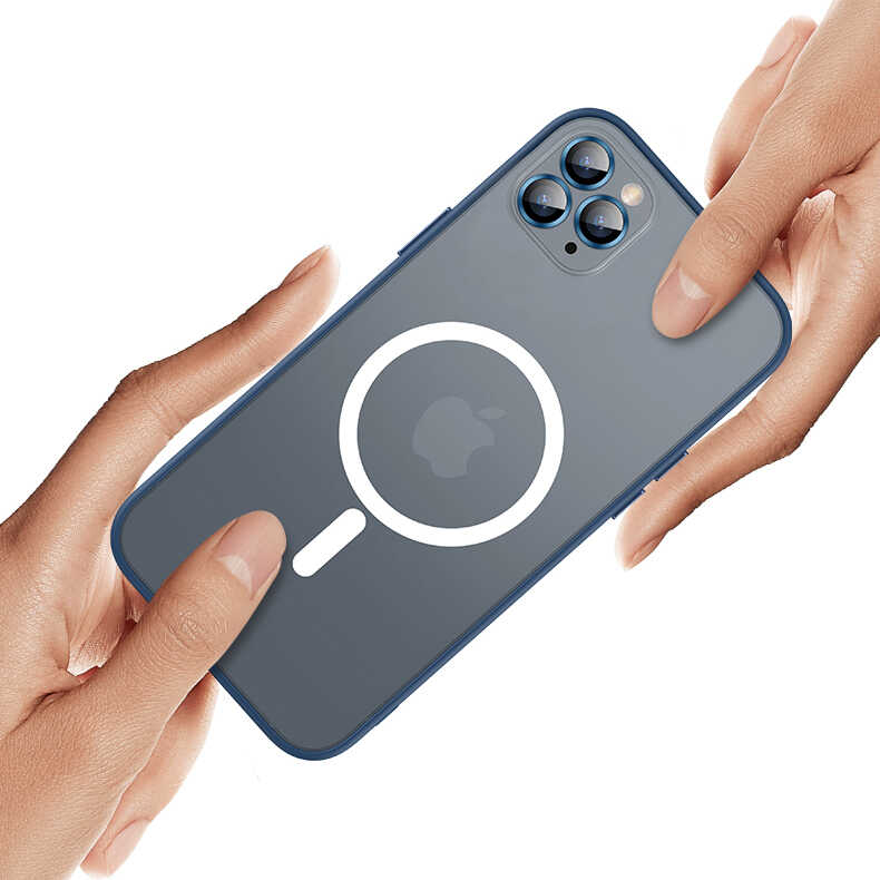 Apple iPhone 12 Pro Max Uyumlu Kılıf Zore Mokka Wireless Kapak - 4