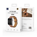 Apple Watch 7 45mm Uyumlu Wiwu Attleage Watchband Hakiki Deri Kordon - 3