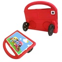 Samsung Galaxy Tab S6 Lite P610 Uyumlu Zore Wheel Car Tekerlek Standlı Tablet Eva Silikon Kılıf - 1