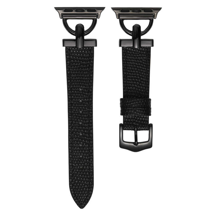 ​​​Apple Watch 42mm Uyumlu KRD-53 Deri Kordon - 12