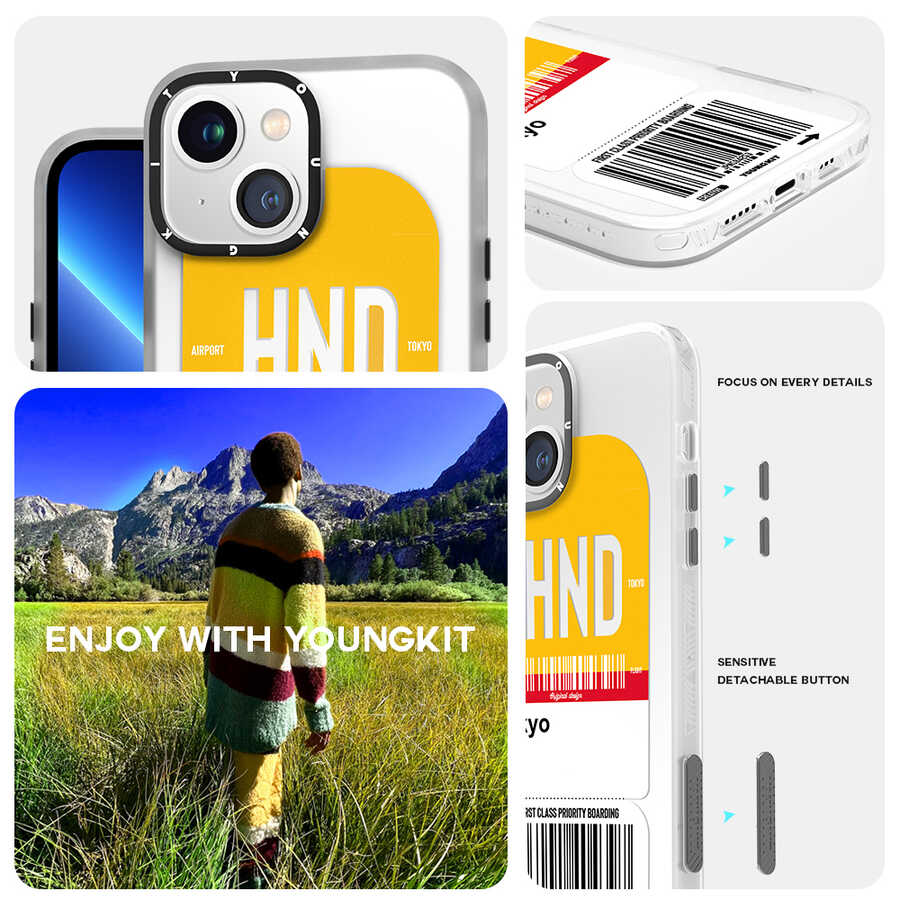 Apple iPhone 13 Uyumlu Kılıf YoungKit Any Time Trip Serisi Kapak - 7