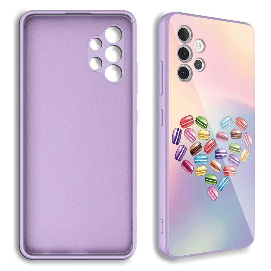 Samsung Galaxy A32 4G Uyumlu Kılıf Kamera Korumalı Desenli Sert Silikon Zore Epoksi Kapak - 1