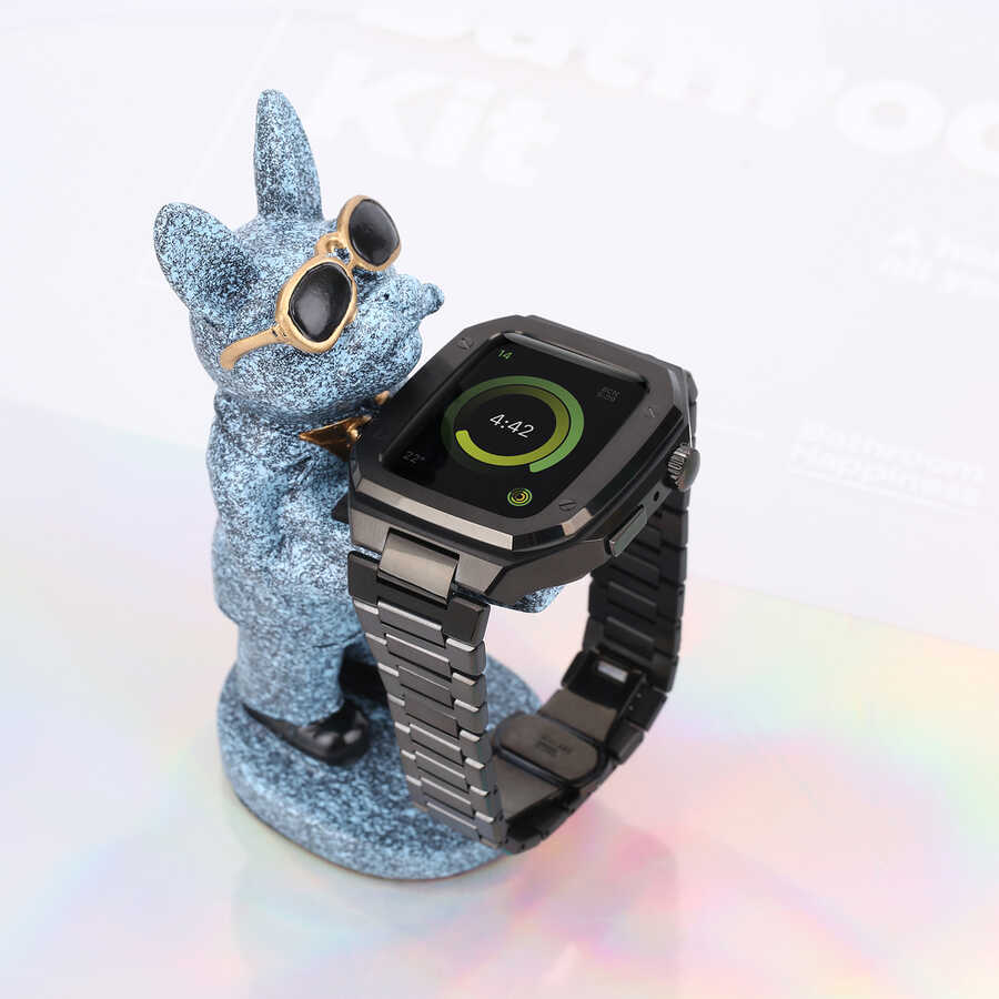 Apple Watch 44mm Uyumlu Zore KRD-64 Metal Kordon - 12