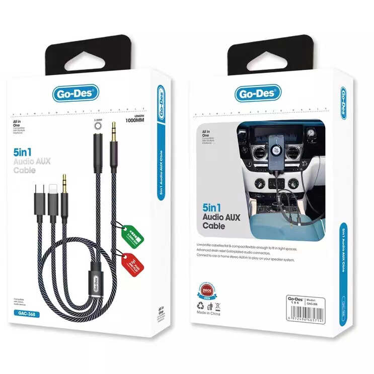 ​Go Des GAC-368 5 in 1 Aux Audio Kablo - 1