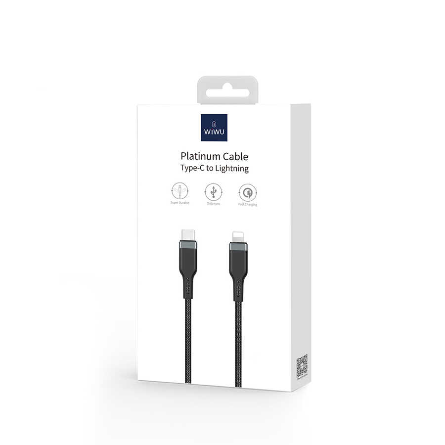 Wiwu Platinum Serisi PT04 PD To Lightning Kablo 0.3M - 2