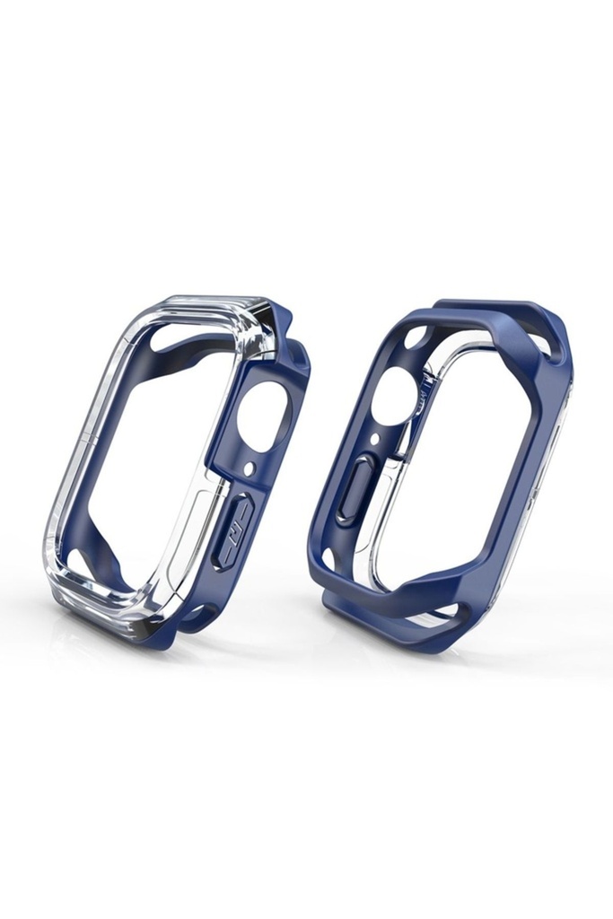 Apple Watch 7 45mm Uyumlu Zore Watch Gard 08 Sert PC + Silikon Koruyucu