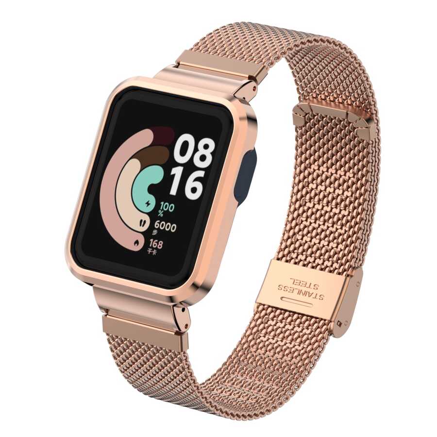 Xiaomi Redmi Watch Uyumlu (Mi Watch Lite) Zore KRD-59 Metal Kordon - 1