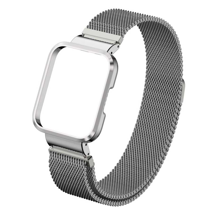 Xiaomi Redmi Watch Uyumlu (Mi Watch Lite) Zore KRD-58 Metal Kordon - 2