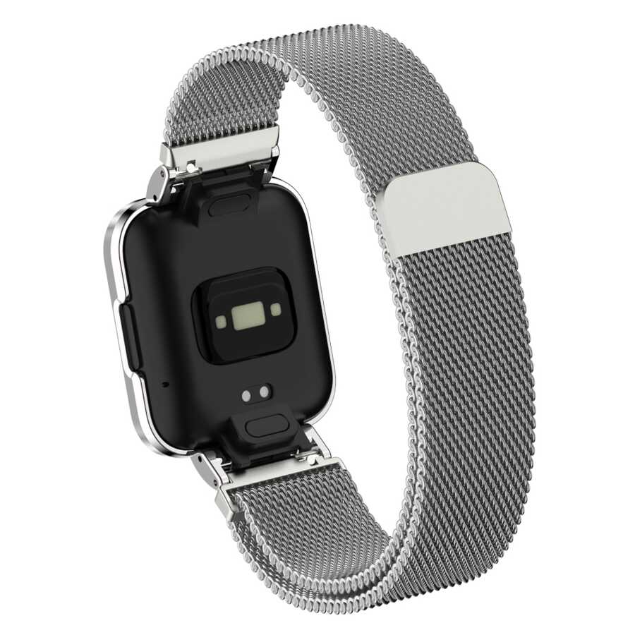 Xiaomi Redmi Watch Uyumlu (Mi Watch Lite) Zore KRD-58 Metal Kordon - 4