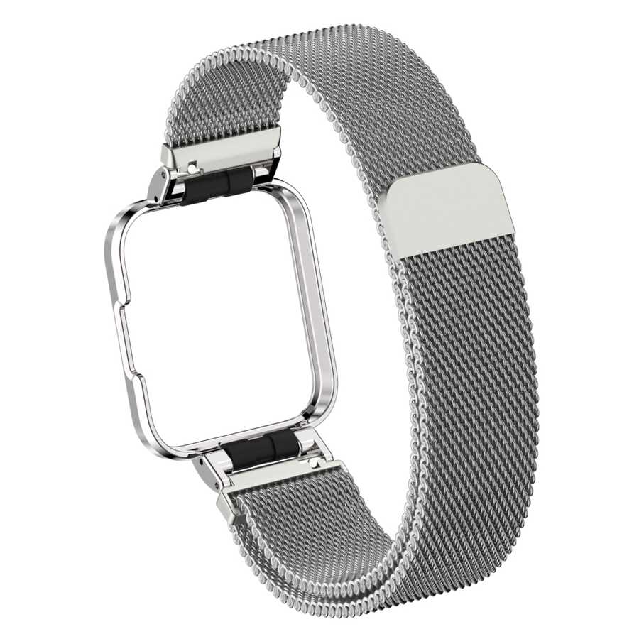 Xiaomi Redmi Watch Uyumlu (Mi Watch Lite) Zore KRD-58 Metal Kordon - 5