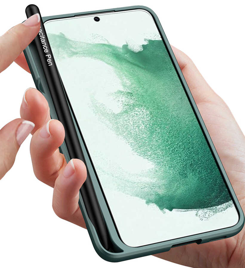 Samsung Galaxy S22 Plus Uyumlu Kılıf Zore Kalemli Kıpta Kapak - 11