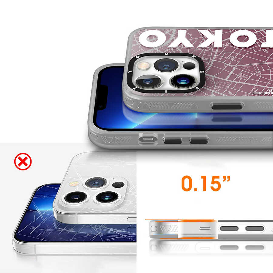 Apple iPhone 13 Pro Uyumlu Kılıf YoungKit World Trip Serisi Kapak - 5