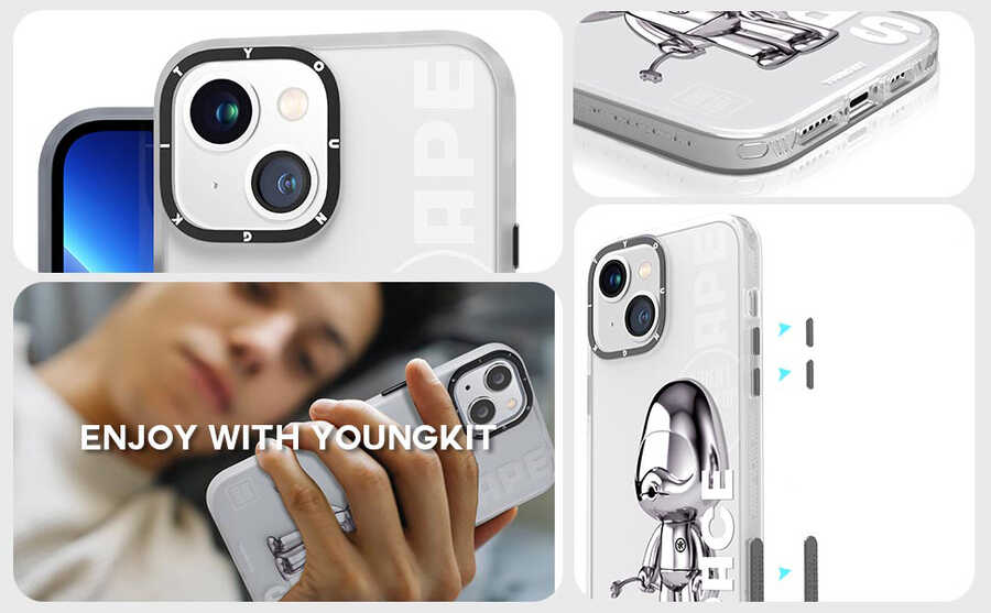 Apple iPhone 13 Uyumlu Kılıf YoungKit Klasik Serisi Kapak - 6