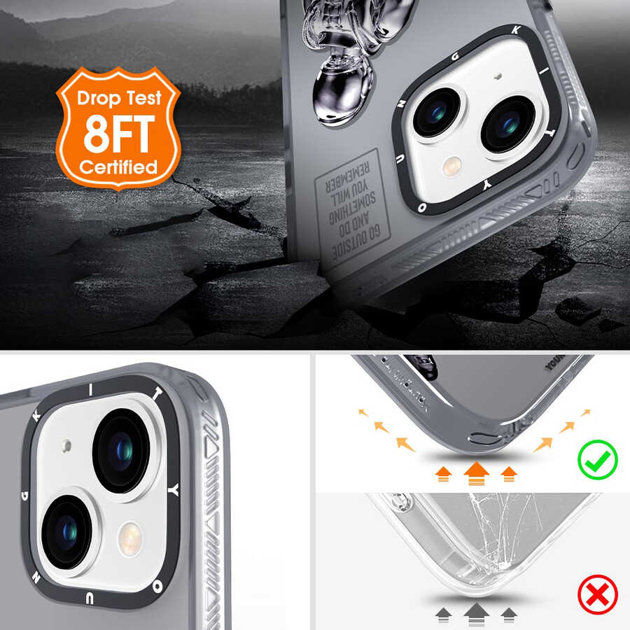Apple iPhone 13 Uyumlu Kılıf YoungKit Klasik Serisi Kapak - 8