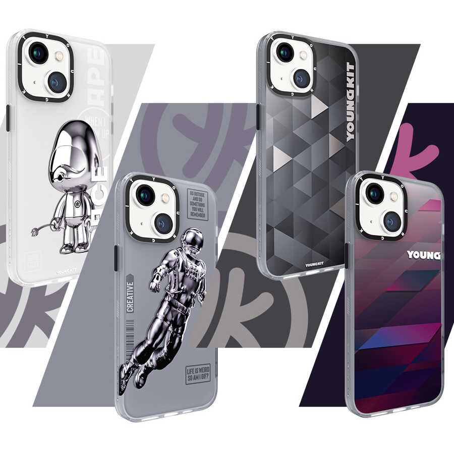Apple iPhone 13 Uyumlu Kılıf YoungKit Klasik Serisi Kapak - 13
