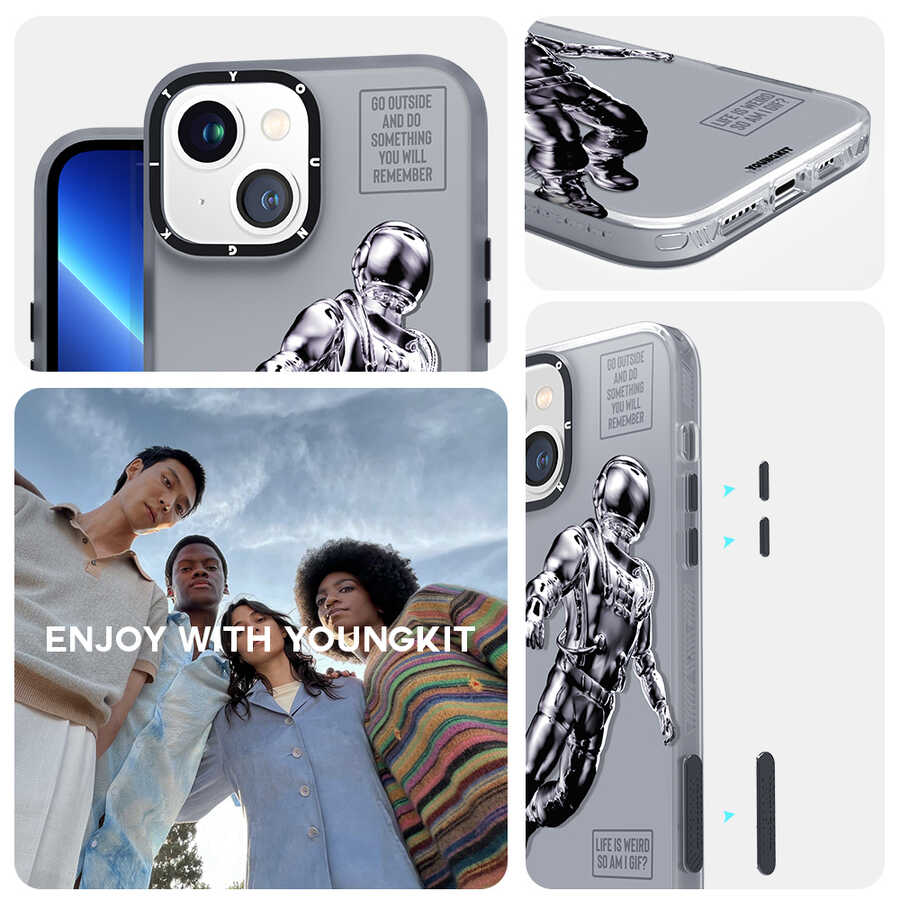Apple iPhone 13 Uyumlu Kılıf YoungKit Klasik Serisi Kapak - 14