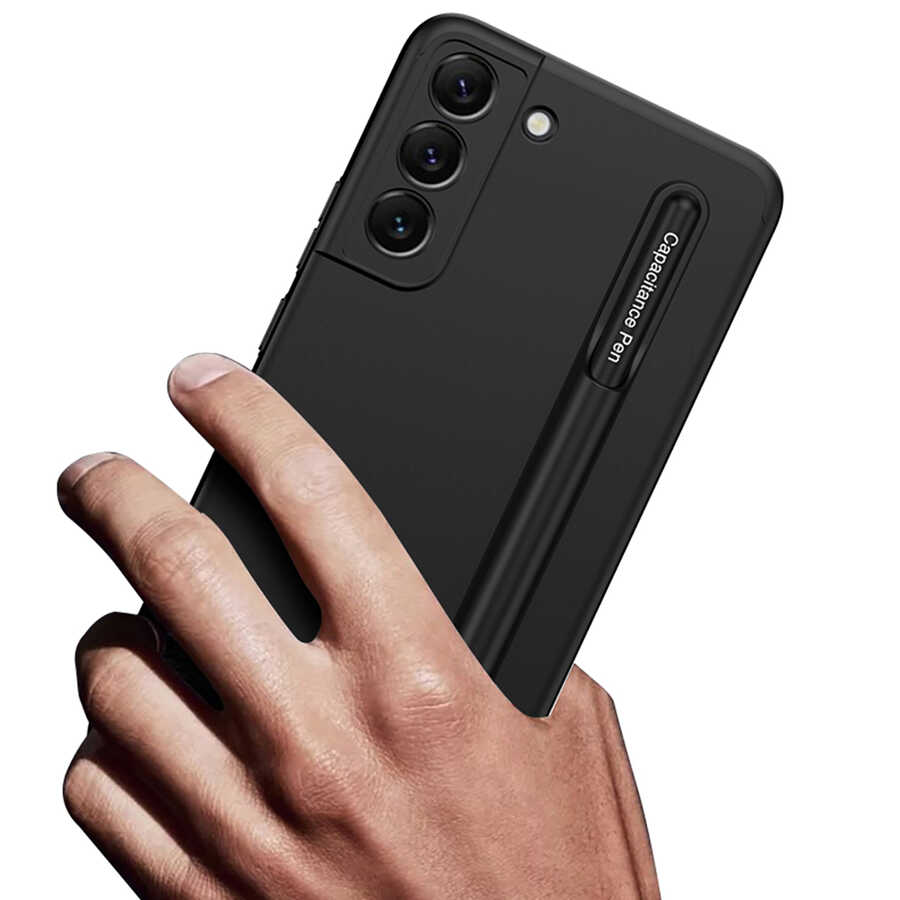 Samsung Galaxy S22 Uyumlu Kılıf Zore Kalemli Ays Kapak - 3